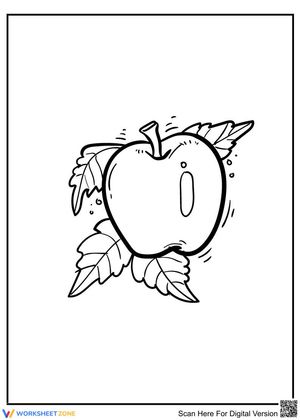 Apple and the leaves