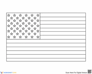 A simple American flag