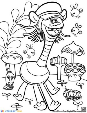 Funny Trolls Creative Activity Page