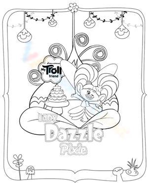Lady Dazzle Coloring Fun Activity Sheet