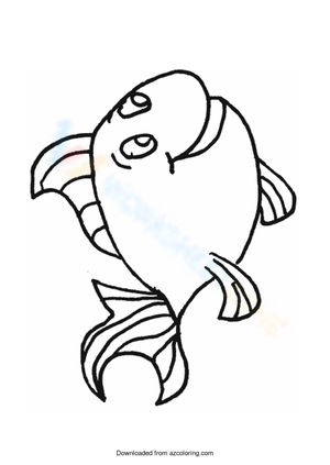 Smiley Fish Creative Drawing Worksheet