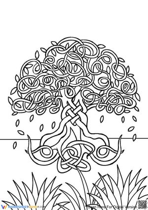 Tree of Life Coloring Page | Essential Printable