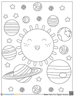 Solar System Coloring Page | Essential Grade 1 Science