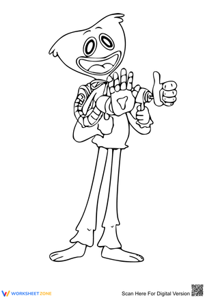 Huggy Wuggy Is Here Worksheet