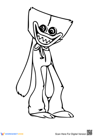 Smiley Huggy Wuggy Activity Sheet
