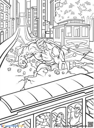 Hulk Breaking Road Action Page
