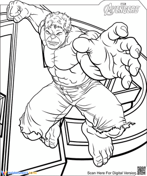 Marvel Avengers Hulk Art Page