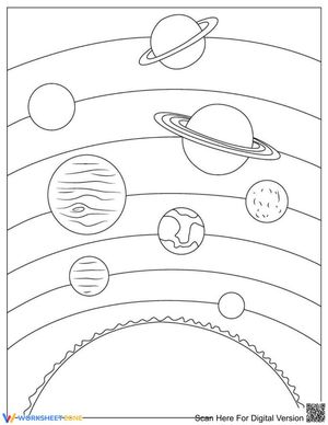 Solar System Planets Coloring Page | Essential Grade 1-5