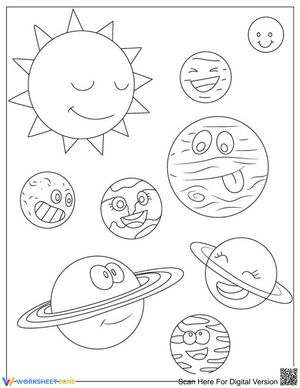 Funny Solar System Coloring Page | Essential Science