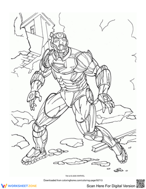 Iron Man in War Creative Page