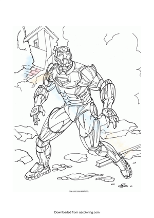 Iron Man in War Creative Page