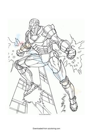 Fighting Iron Man Action Page