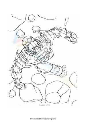 Battle Iron Man Coloring Challenge