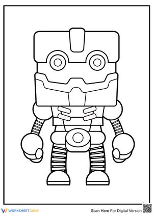 Lego Robot Coloring Page | Essential Grade K-5 Art