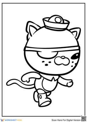 Kwazii Coloring Page | Printable Octonauts Worksheet