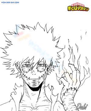 Dabi Character-Themed Worksheet