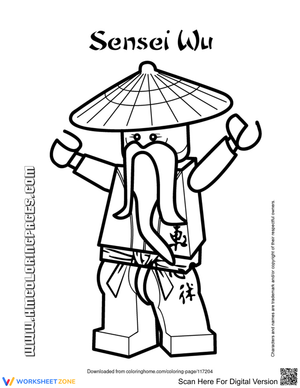 Lego Sensei Wu Creative Worksheet