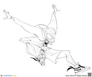 Miles Morales Jumping Activity Worksheet