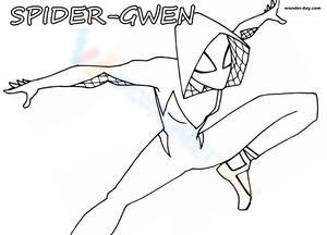 Spider-Gwen Marvel Character Coloring Page