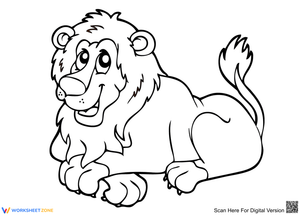 Funny Lion-Themed Activity Worksheet