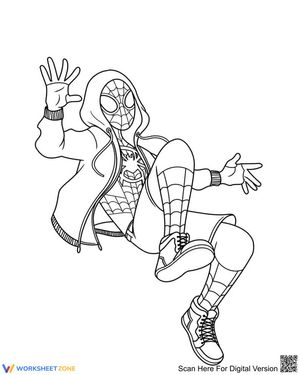 Miles Morales Coloring Page | Printable Superhero Fun