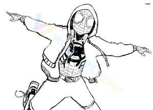 Miles Morales Flying Adventure Worksheet