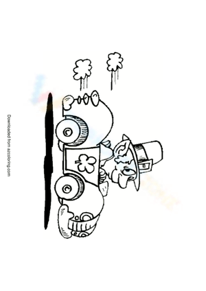 Leprechaun in a Car Activity Worksheet
