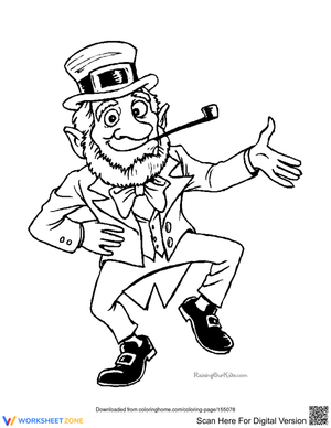 Happy Leprechaun-Themed Activity Worksheet