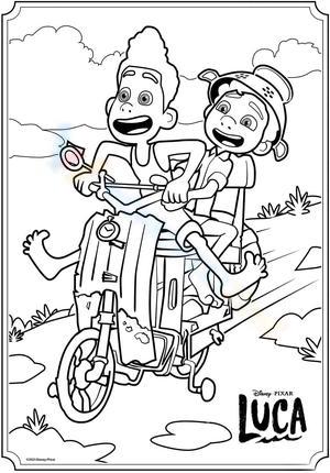 Free Printale Luca Coloring Pages for Kids & Adults