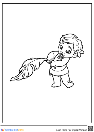 Little Moana Worksheet