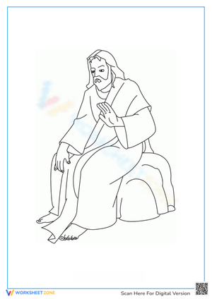 Jesus Coloring Sheet for Christian Activities