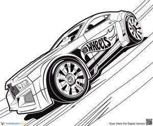 Hot Wheels Coloring Page: Speedster