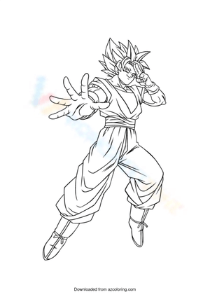 Super Cool Goku Worksheet