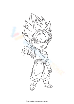 Goku Character Portrait Worksheet