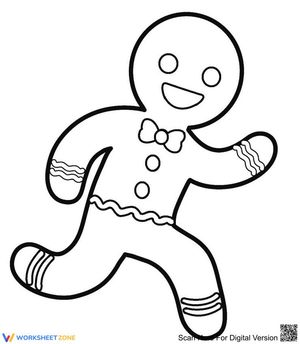 Gingerbread Man Worksheet Activity