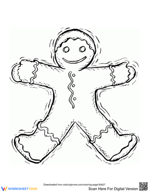 Smiling Gingerbread Man: A Festive Treat