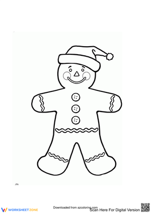 The Snow Gingerbread Man Worksheet