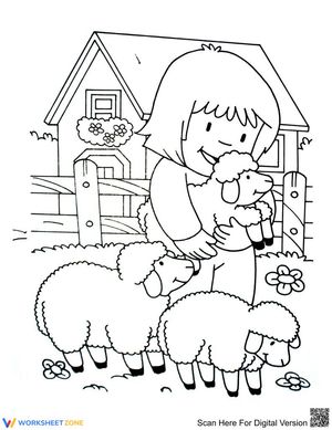 Sheep in the farm