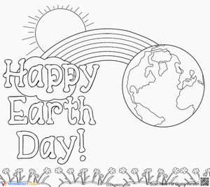 Printable Earth Day Coloring Page | Kindergarten Science