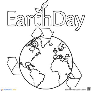 Earth Day Coloring Page | Essential Kindergarten Activity