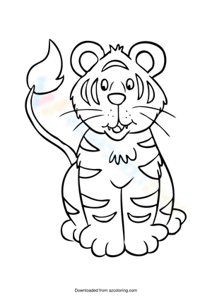 Learn with Little Tiger Worksheet