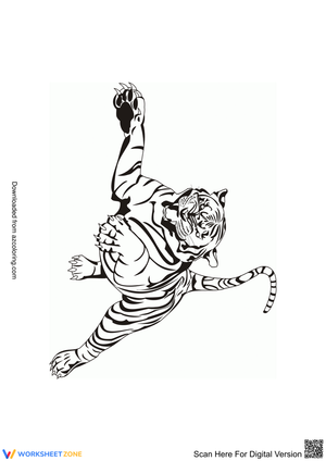 Express Emotions with Angry Tiger Worksheet