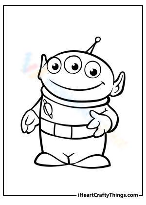 Adorable Alien Character Worksheet