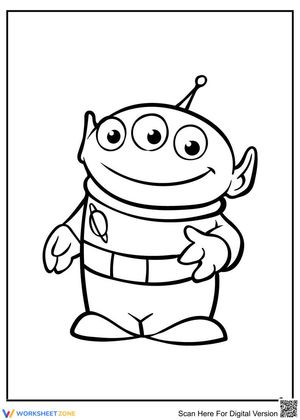 Adorable Alien Character Worksheet