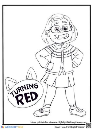 Turning Red: Character Exploration Worksheet