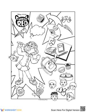 Turning Red Meilin Lee Singing Worksheet