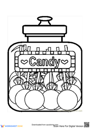 A jar of candies