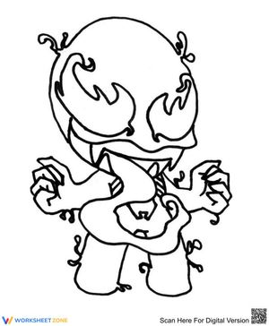 Funny Venom Character Worksheet