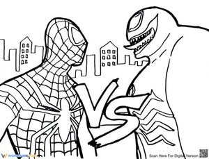 Spider-Man vs. Venom Battle Worksheet