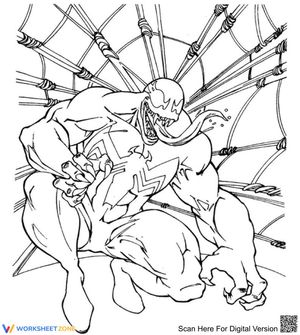Venom on Spider Web Worksheet
